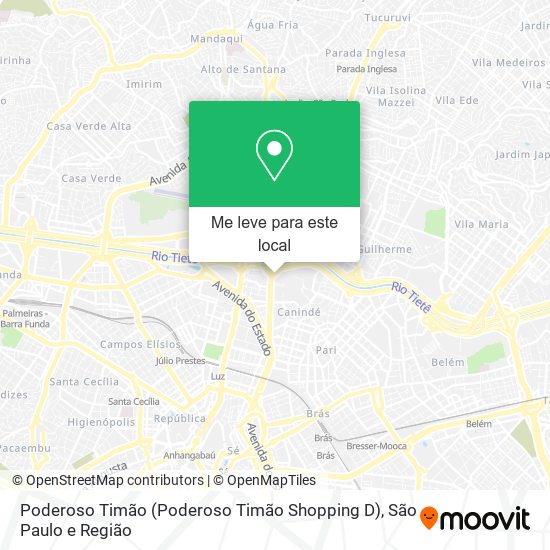 Poderoso Timão (Poderoso Timão Shopping D) mapa