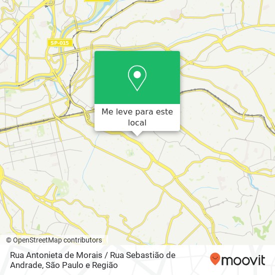Rua Antonieta de Morais / Rua Sebastião de Andrade mapa