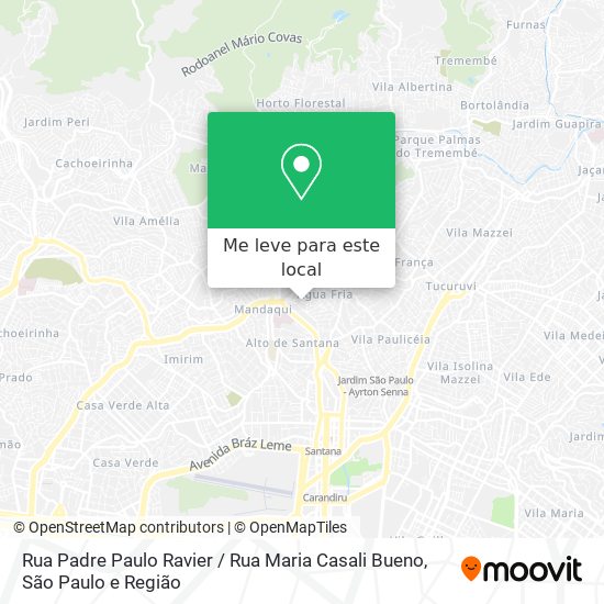 Rua Padre Paulo Ravier / Rua Maria Casali Bueno mapa