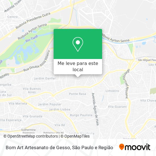 Bom Art Artesanato de Gesso mapa