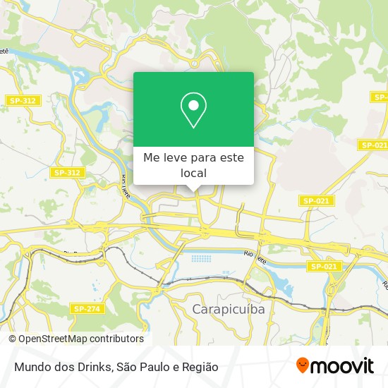 Mundo dos Drinks mapa