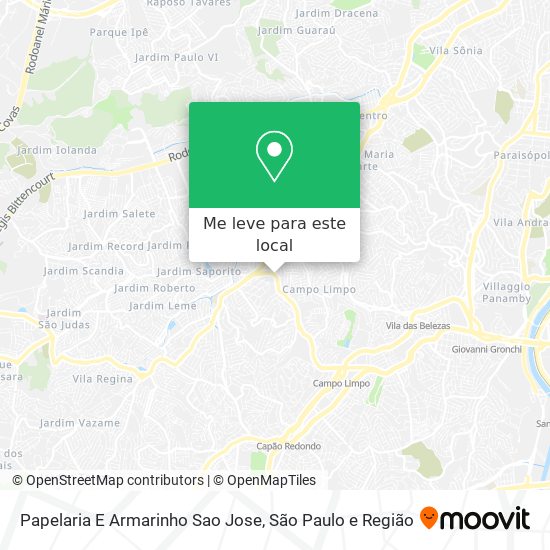Papelaria E Armarinho Sao Jose mapa