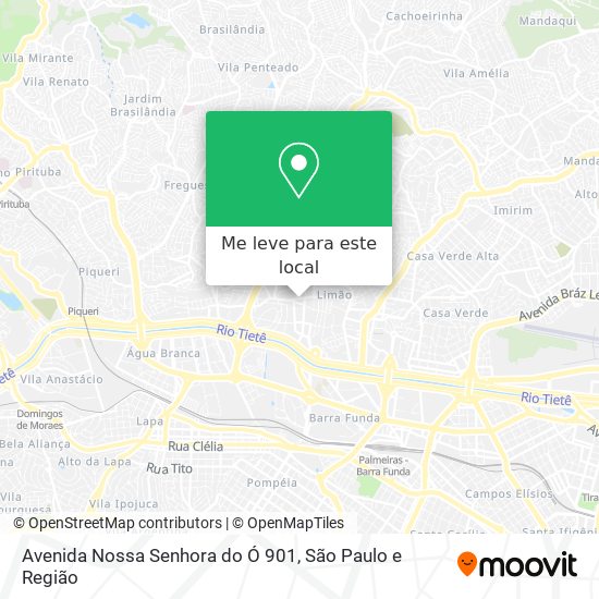 Avenida Nossa Senhora do Ó 901 mapa