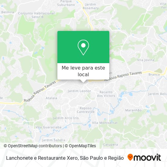 Lanchonete e Restaurante Xero mapa