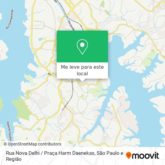 Rua Nova Delhi / Praça Harm Daenekas mapa