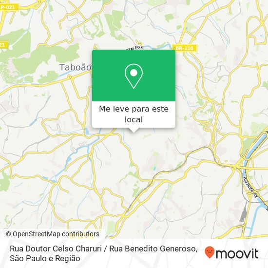 Rua Doutor Celso Charuri / Rua Benedito Generoso mapa