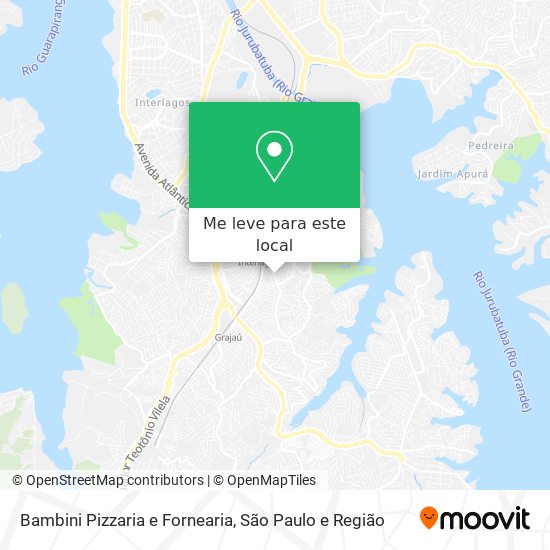 Bambini Pizzaria e Fornearia mapa