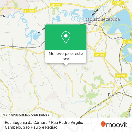 Rua Eugênia da Câmara / Rua Padre Virgílio Campelo mapa