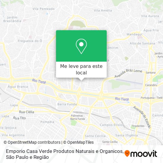 Emporio Casa Verde Produtos Naturais e Organicos mapa