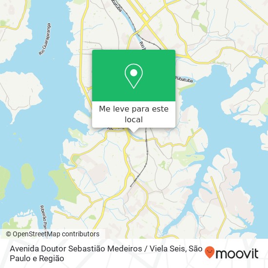 Avenida Doutor Sebastião Medeiros / Viela Seis mapa