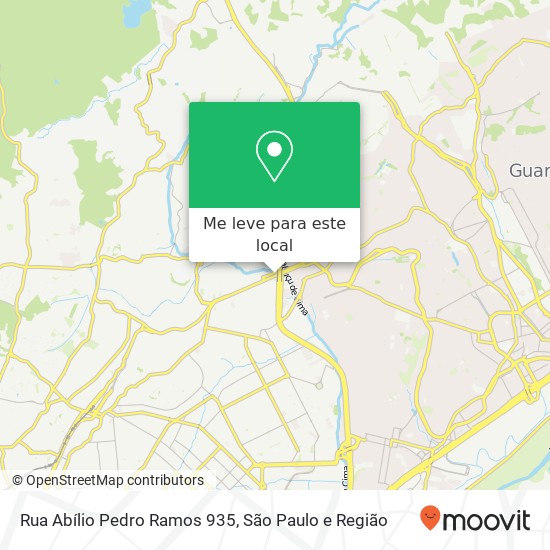 Rua Abílio Pedro Ramos 935 mapa