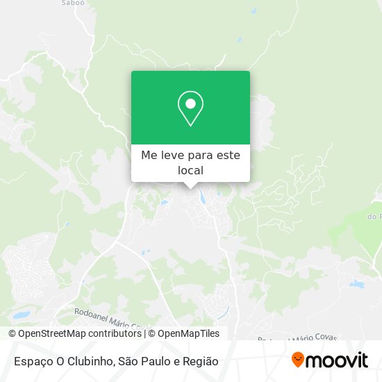 Espaço O Clubinho mapa