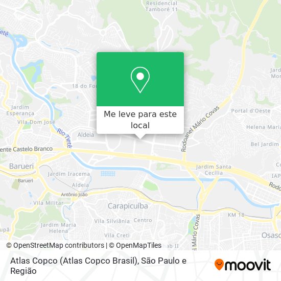 Atlas Copco (Atlas Copco Brasil) mapa