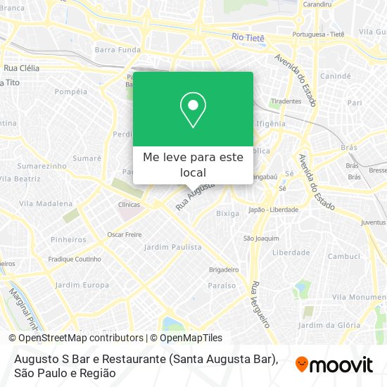 Augusto S Bar e Restaurante (Santa Augusta Bar) mapa