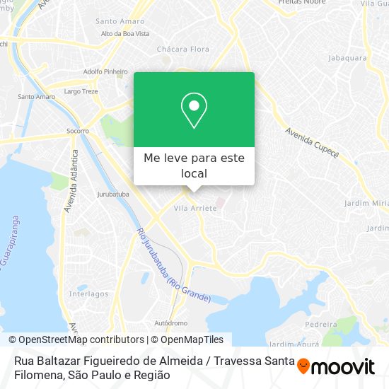 Rua Baltazar Figueiredo de Almeida / Travessa Santa Filomena mapa