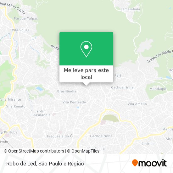 Robô de Led mapa