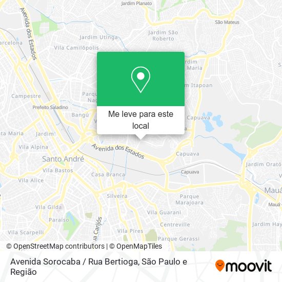 Avenida Sorocaba / Rua Bertioga mapa