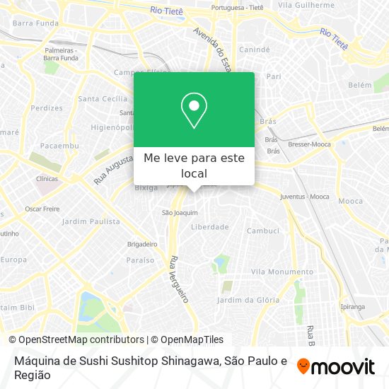 Máquina de Sushi Sushitop Shinagawa mapa