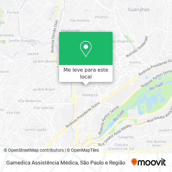 Gamedica Assistência Médica mapa