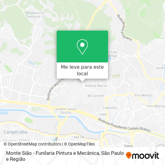 Monte Sião - Funilaria Pintura e Mecânica mapa