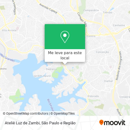 Ateliê Luz de Zambi mapa
