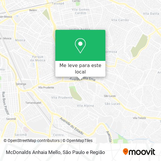 McDonalds Anhaia Mello mapa