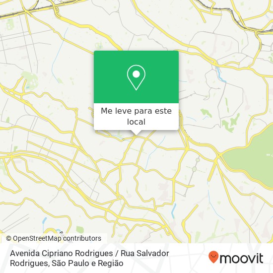 Avenida Cipriano Rodrigues / Rua Salvador Rodrigues mapa