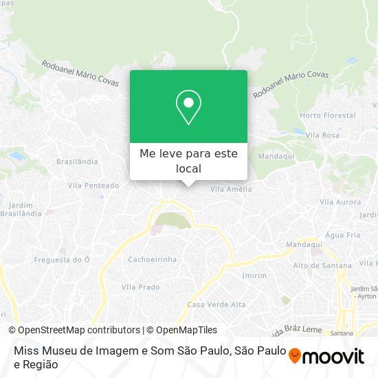 Miss Museu de Imagem e Som São Paulo mapa