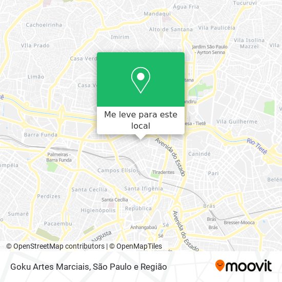 Goku Artes Marciais mapa