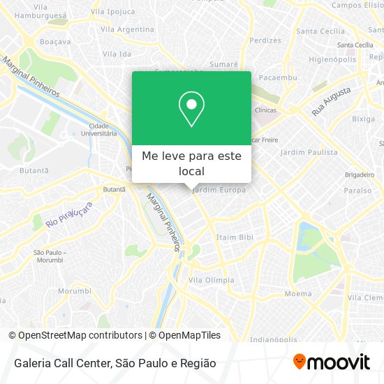 Galeria Call Center mapa