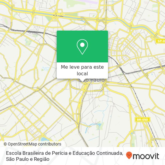 Escola Brasileira de Perícia e Educação Continuada mapa