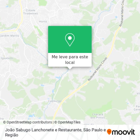 João Sabugo Lanchonete e Restaurante mapa