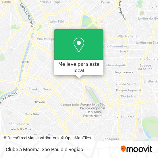Clube a Moema mapa