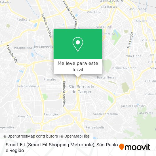 Smart Fit (Smart Fit Shopping Metropole) mapa