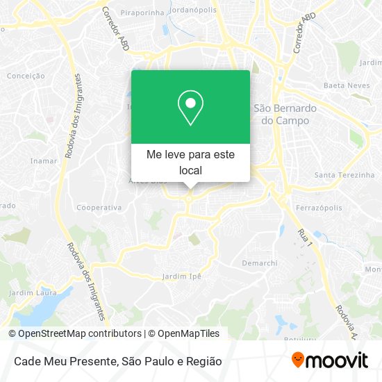 Cade Meu Presente mapa