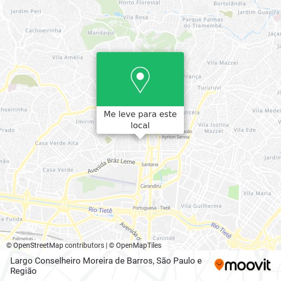 Largo Conselheiro Moreira de Barros mapa