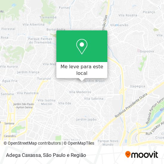 Adega Caxassa mapa