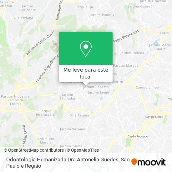 Odontologia Humanizada Dra Antonelia Guedes mapa