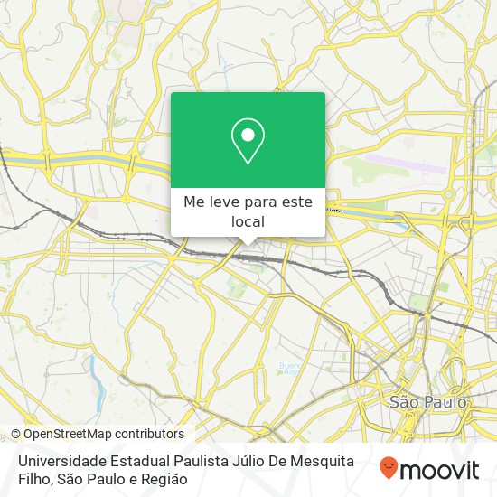 Universidade Estadual Paulista Júlio De Mesquita Filho mapa