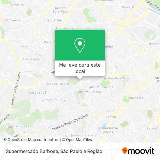 Supermercado Barbosa mapa