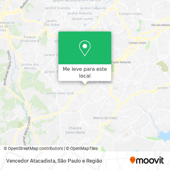 Vencedor Atacadista mapa