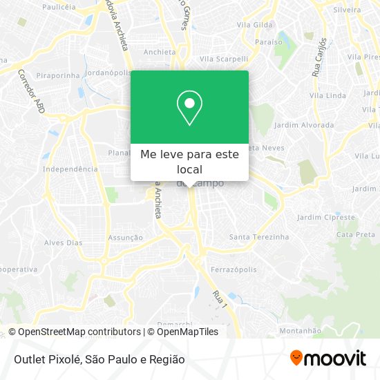 Outlet Pixolé mapa