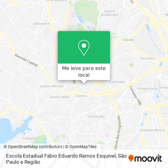 Escola Estadual Fábio Eduardo Ramos Esquível mapa