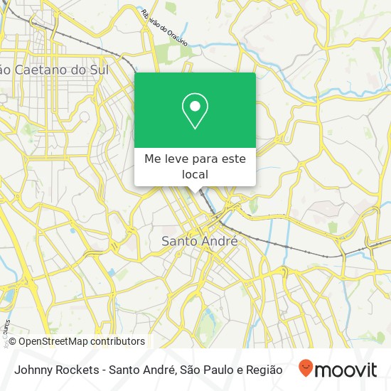 Johnny Rockets - Santo André mapa
