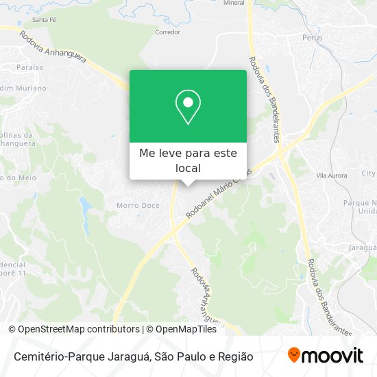 Cemitério-Parque Jaraguá mapa