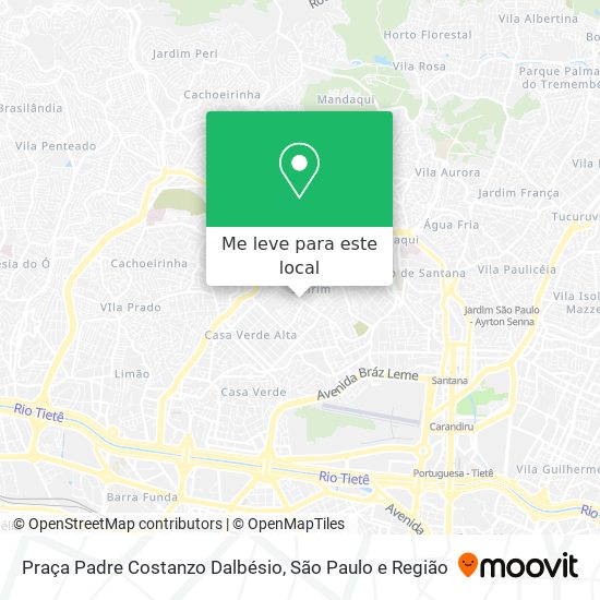 Praça Padre Costanzo Dalbésio mapa