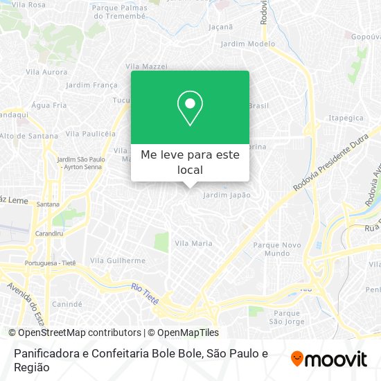 Panificadora e Confeitaria Bole Bole mapa