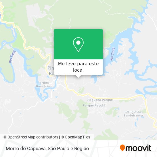 Morro do Capuava mapa