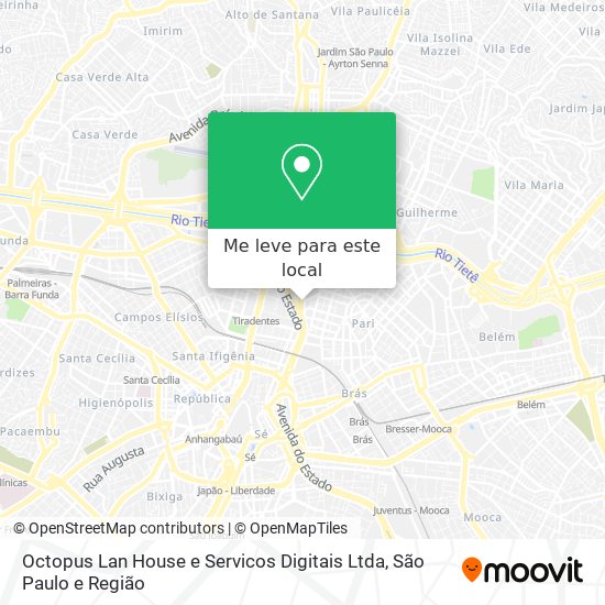 Octopus Lan House e Servicos Digitais Ltda mapa