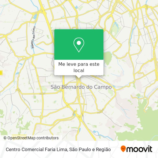 Centro Comercial Faria Lima mapa